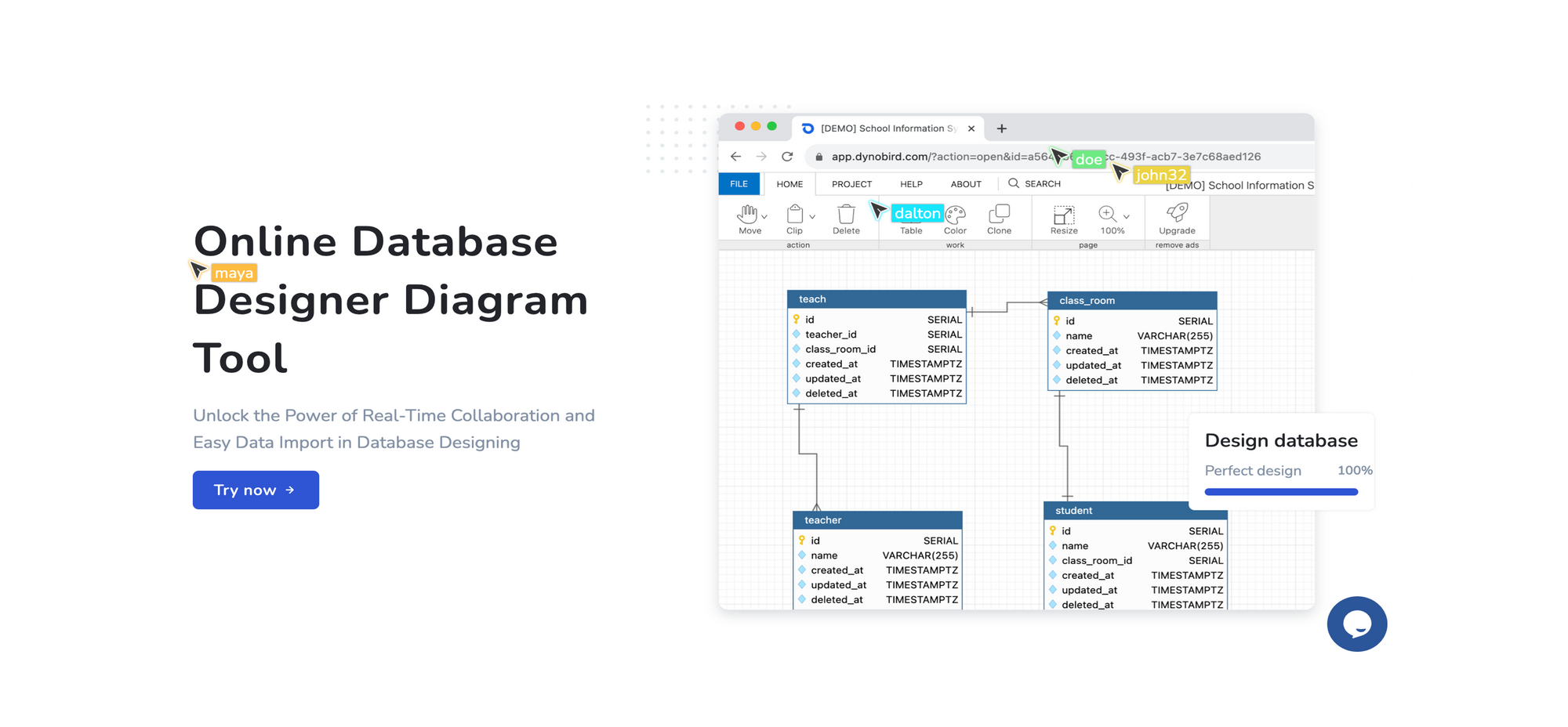 Online Database Design Diagram Tool